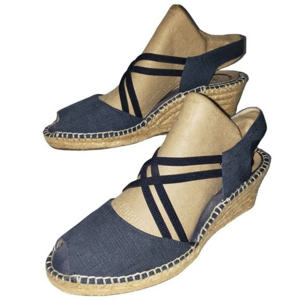 Abeo Biosystem Espadrilles Peep Toe Shoes Women's 8